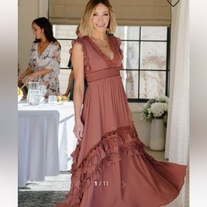 Jasmine Ruffle Maxi Dress